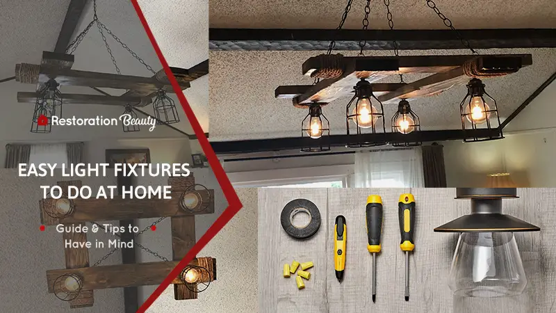 DIY Light Fixtures Tutorial and Guide at Home